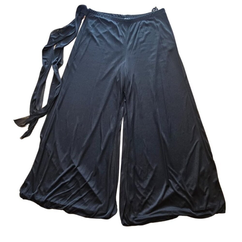 Onix Wide Leg High Rise Chiffon Stretch Pullon Pants XL